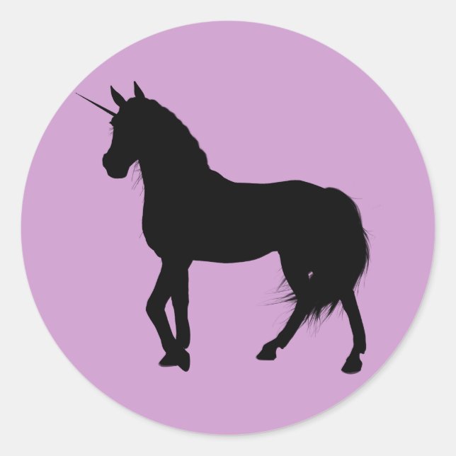 Unicorn Silhouette Sticker (Front)