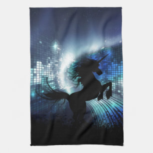 Unicorn Silhouette Tea Towel