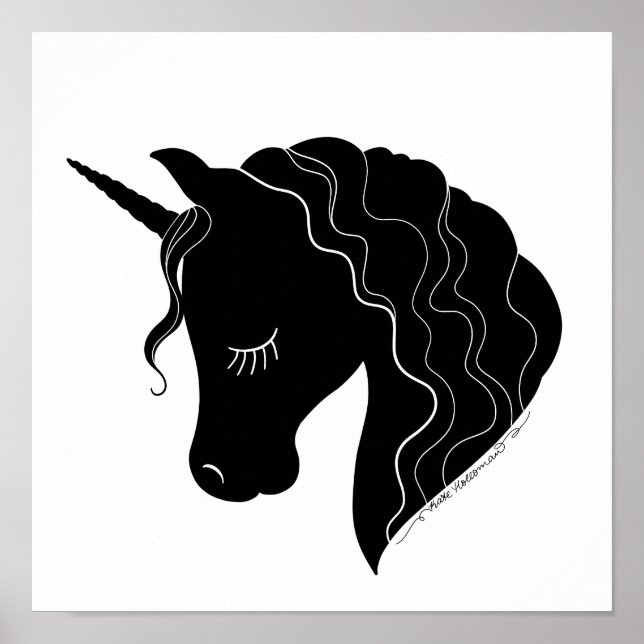 Unicorn Silhouette Wall Decor (Front)