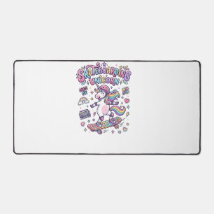 Unicorn Skateboarding Unicorn Bold Typography Shir Desk Mat