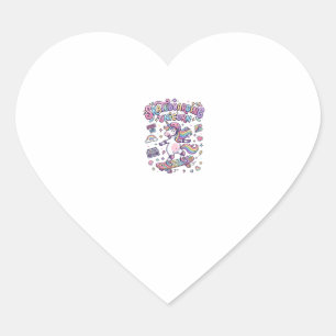 Unicorn Skateboarding Unicorn Bold Typography Shir Heart Sticker