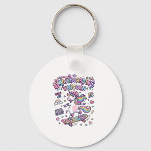 Unicorn Skateboarding Unicorn Bold Typography Shir Key Ring