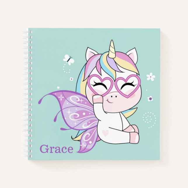 Unicorn Sketchbook Notebook (Front)