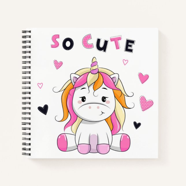 Unicorn Sketchbook Notebook (Front)