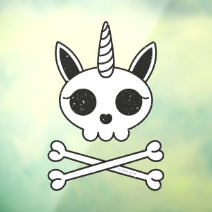 Unicorn Skull and Crossbones