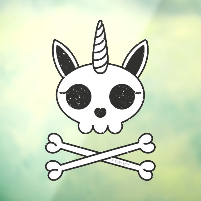 Unicorn Skull and Crossbones (Sheet 3)