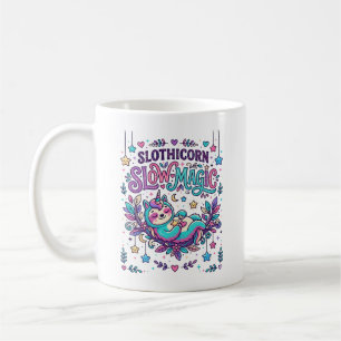 Unicorn Slothicorn Slow Magic Colourful Marketplac Coffee Mug