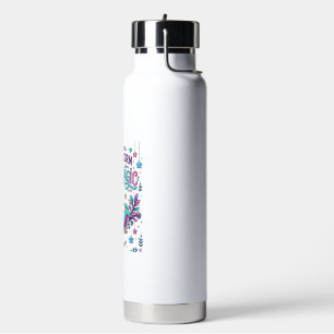 Unicorn Slothicorn Slow Magic Colourful Marketplac Water Bottle