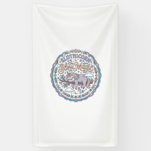 Unicorn Slothicorn Slow Magic Whimsical T-Shirt De Banner