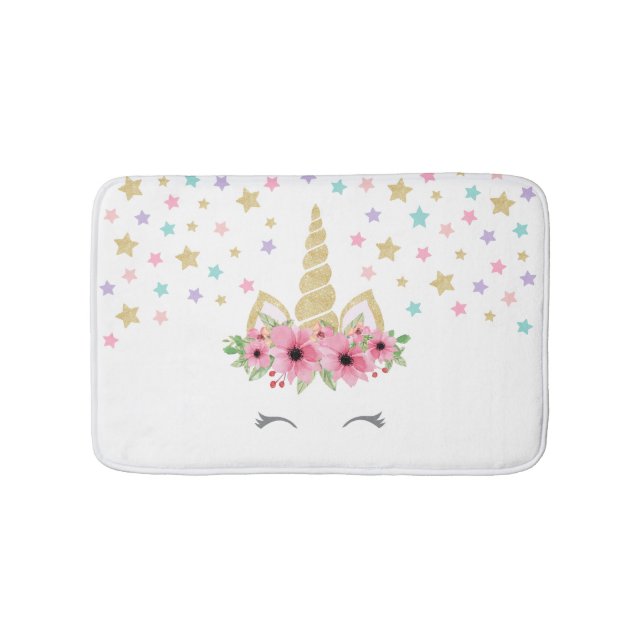 Unicorn Small Bath Mat (Front)