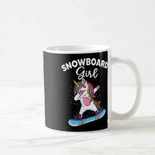 Unicorn Snowboarding Skiing Dabbing Unicorn Snowbo Coffee Mug