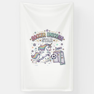 Unicorn Soccer Unicorn Star Funny Vector Design_1 Banner