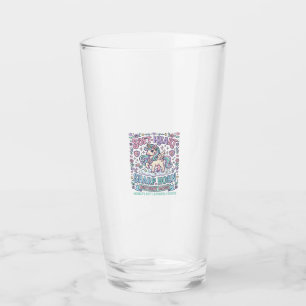Unicorn Soft Heart Sharp Horn Bold Typography Prod Glass