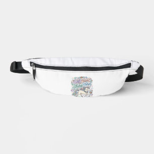 Unicorn Soft Heart Sharp Horn White Background Typ Bum Bags