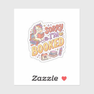 Unicorn Sorry I'm Booked Whimsical Zazzle Design_1