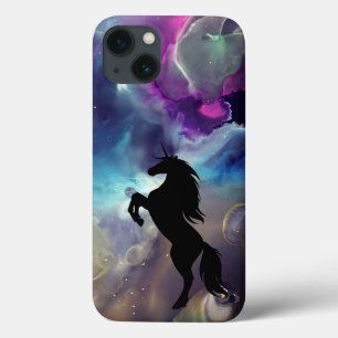 Unicorn Space Nebula Alcohol ink art iPhone 13 Case
