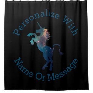Unicorn Space Pattern Shower Curtain