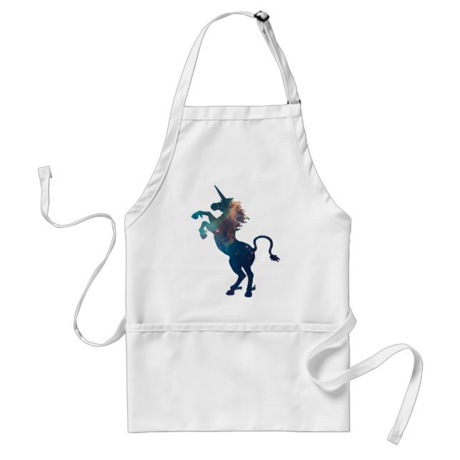 Unicorn Space Pattern Standard Apron (Front)