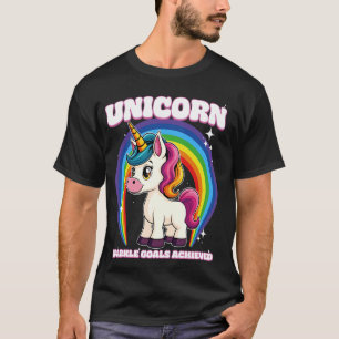 Unicorn Sparkle Goals Achieved Unicorn T-Shirt