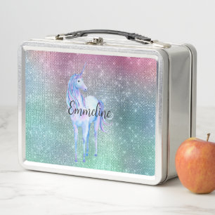 Unicorn Sparkle Metal Lunch Box