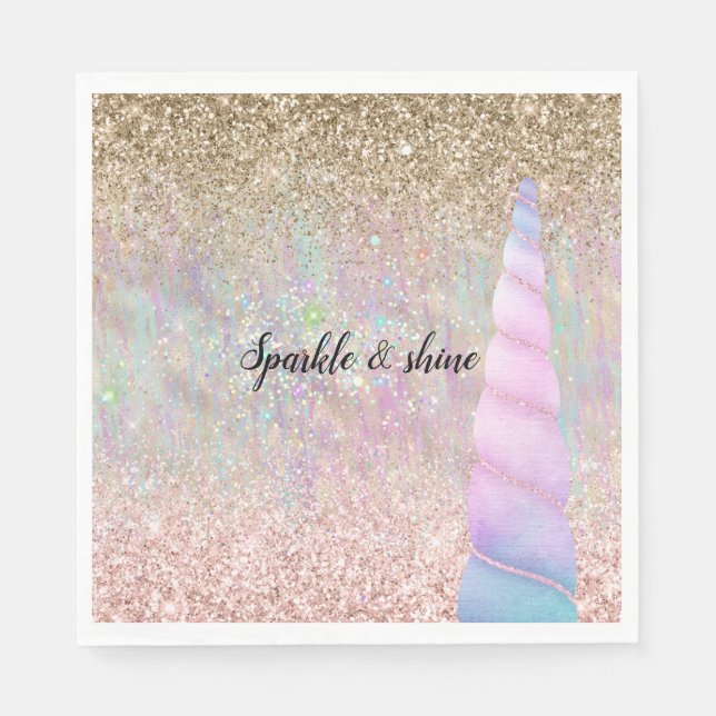 Unicorn Sparkle Napkin (Front)