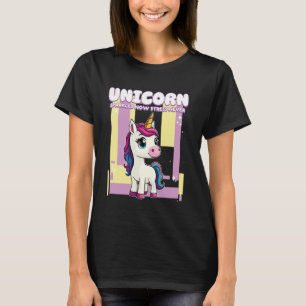 Unicorn Sparkles Now Stress Never Unicorn T-Shirt