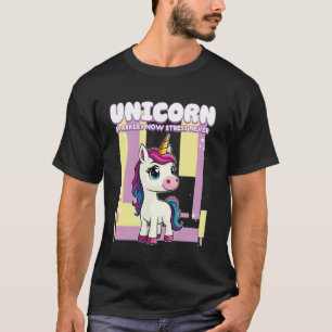 Unicorn Sparkles Now Stress Never Unicorn T-Shirt