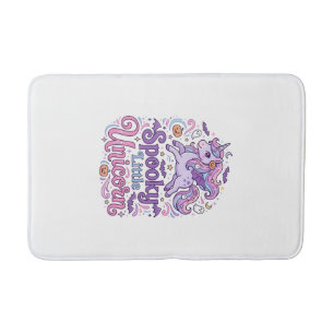Unicorn Spooky Little Unicorn Retro Style Shirt Gr Bath Mat
