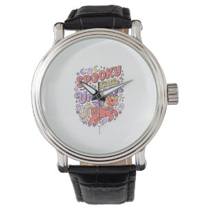 Unicorn Spooky Little Unicorn Whimsical White Back Watch
