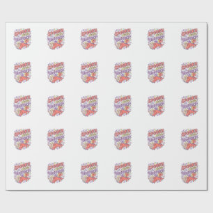 Unicorn Spooky Little Unicorn Whimsical White Back Wrapping Paper