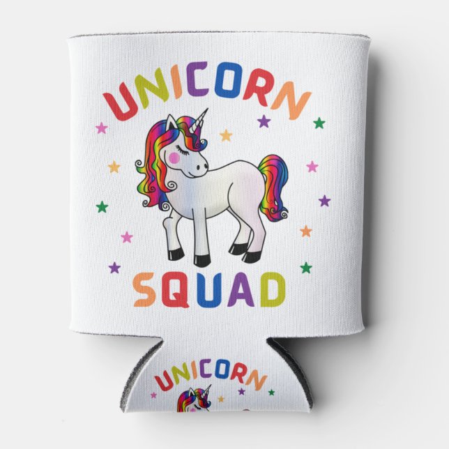 Unicorn Squad Can Cooler (Front)
