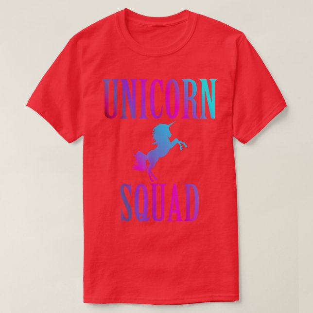 Unicorn Squad Enchanted Rainbow Fantasy Fairy Tale T-Shirt (Design Front)
