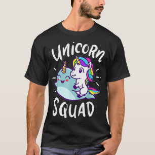 Unicorn Squad Narwhal Funny Cute Birthday Party Pr T-Shirt