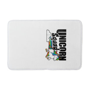 Unicorn Squad Rainbow Unicorns Lover Funny T-Shirt Bath Mat