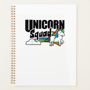 Unicorn Squad Rainbow Unicorns Lover Funny T-Shirt Planner