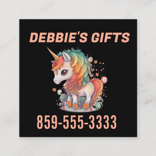 UNICORN SQUARE BUSINESS CARDS (Front)
