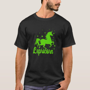 Unicorn St Patricks Day Girls Kids Women Lepricorn T-Shirt