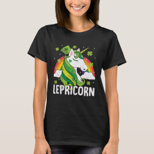 Unicorn St Patricks Day Lepricorn Girl Women Costu T-Shirt