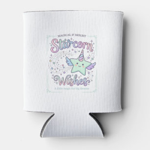 Unicorn Starcorn Wishes Adorable Apparel Graphic_1 Can Cooler