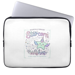 Unicorn Starcorn Wishes Adorable Apparel Graphic_1 Laptop Sleeve