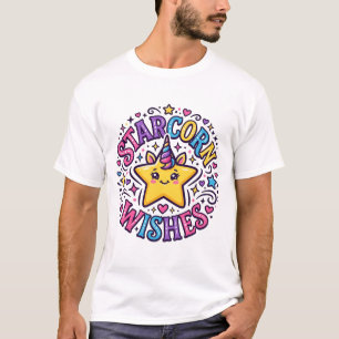 Unicorn Starcorn Wishes Commercial Print on Demand T-Shirt