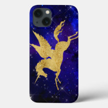 Unicorn Stardust Galaxy Constellation Blue Gold