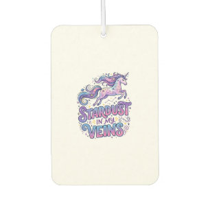 Unicorn Stardust in My Veins Retro Style Cute Gift Car Air Freshener