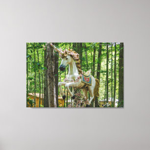 Unicorn Statue Canvas Print