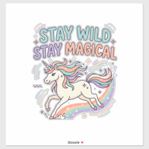 Unicorn Stay Wild Stay Magical Trendy Product Grap