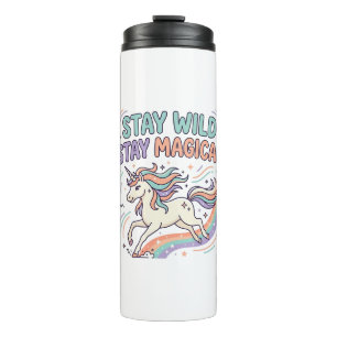 Unicorn Stay Wild Stay Magical Trendy Product Grap Thermal Tumbler