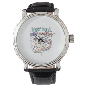 Unicorn Stay Wild Stay Magical Trendy Product Grap Watch
