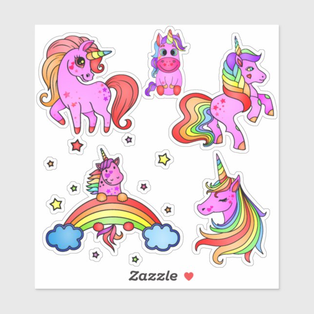 Unicorn sticker pack (Sheet)