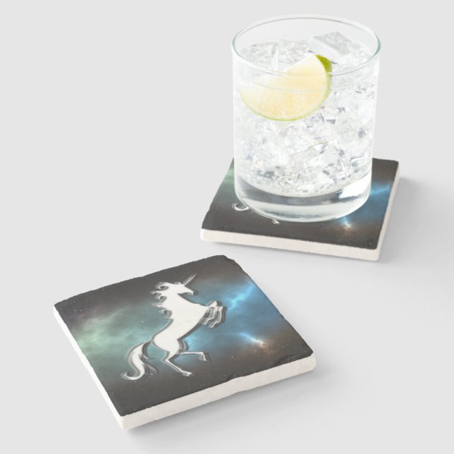 Unicorn Stone Coaster (Side)