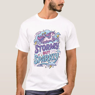 Unicorn Stormy but Sparkly Retro Style Cute Gift D T-Shirt